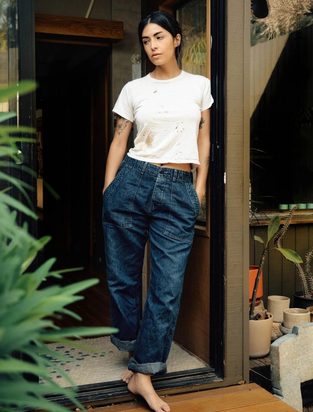 Imogene + Willie Dark Indigo Blake Military Trouser Jeans XL